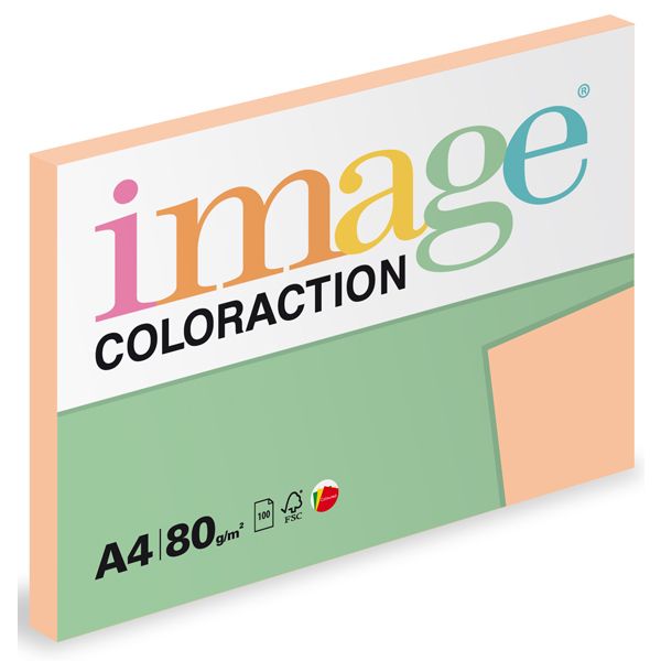 Levně Coloraction A4 80 g 100 ks - Savana/meruňková