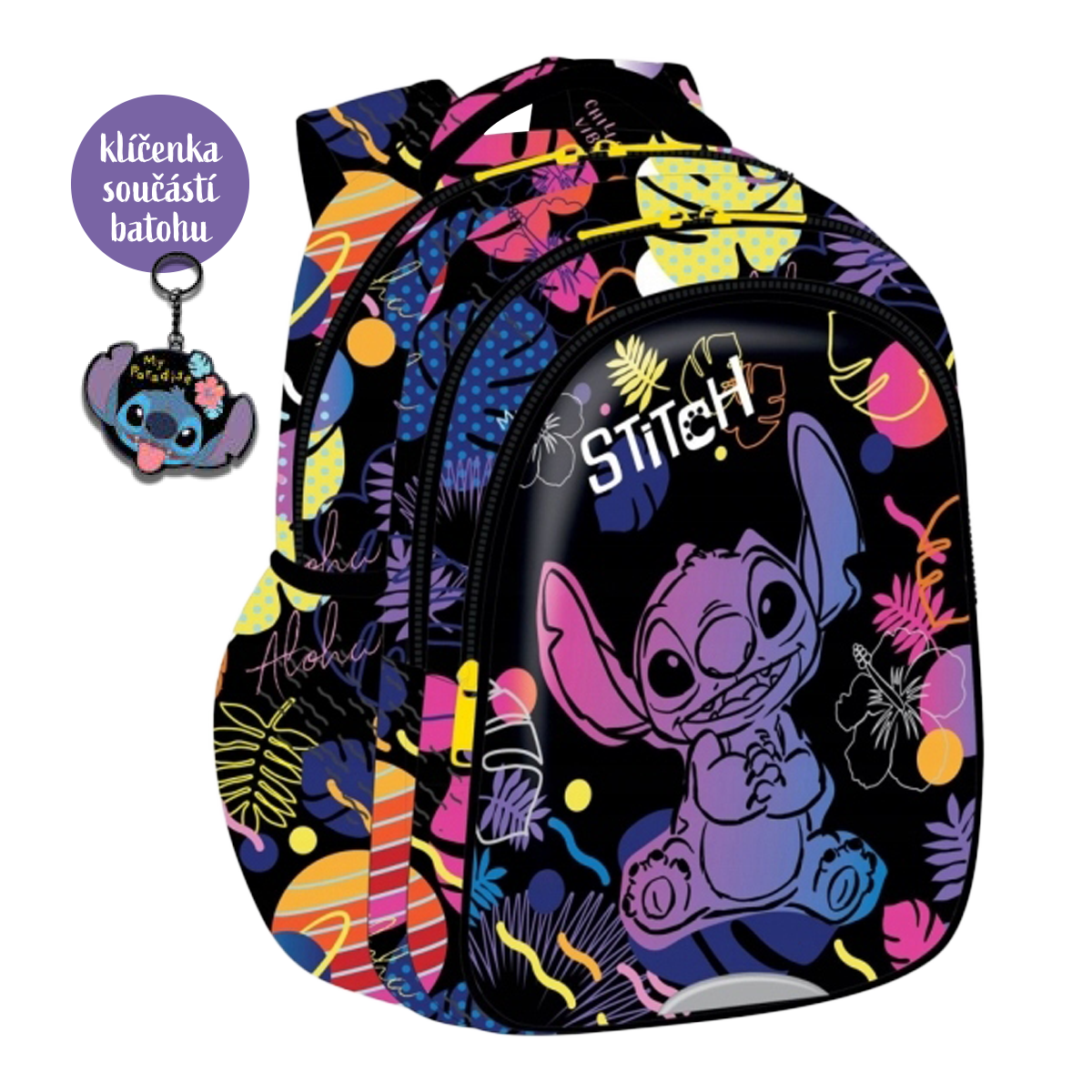 Colorino batůžek Jerry - Stitch Black