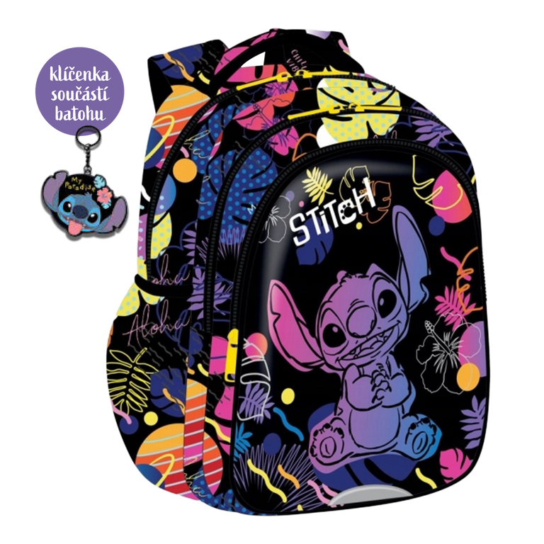 Levně Colorino batůžek Jerry - Stitch Black