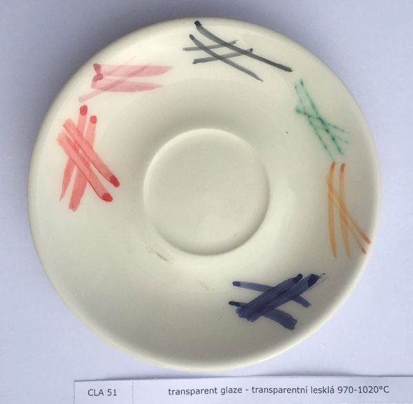 Colorobbia krycí glazura, transparentní - lesklá, 1kg (970-1020 C °)