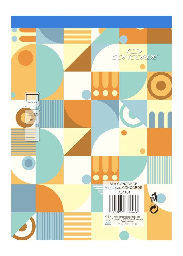 Blok CONCORDE A5 čistý, 50 listů