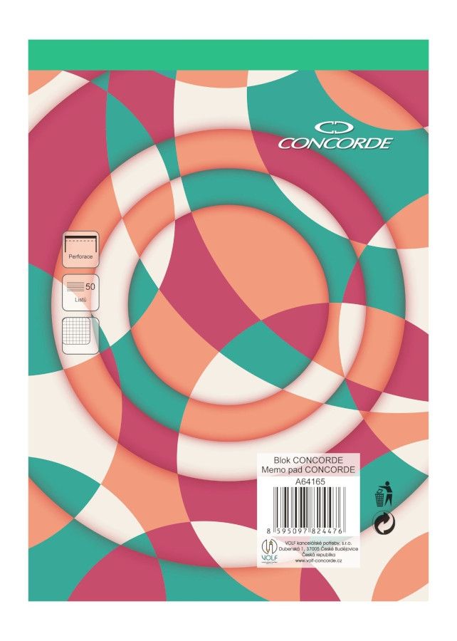 Blok CONCORDE A5 čtvereček, 50 listů