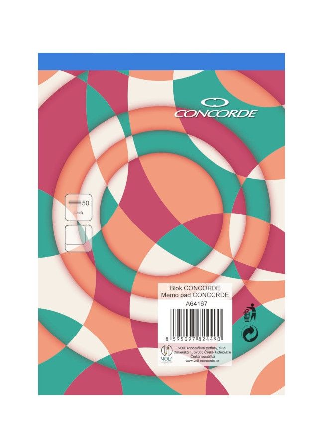 CONCORDE Blok A6 čistý - 50 listů