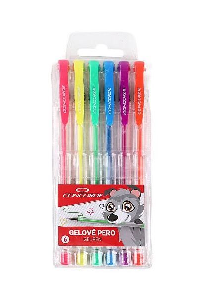 Obrázek produktu: CONCORDE Gelové pero Neon - sada 6 barev