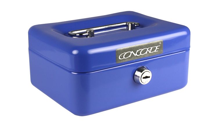 Kovová pokladna CONCORDE 11, modrá CONCORDE