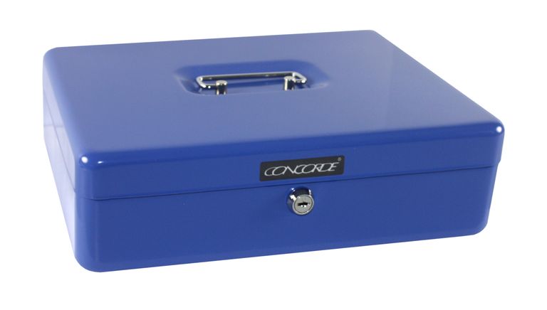 Kovová pokladna CONCORDE 35, modrá CONCORDE