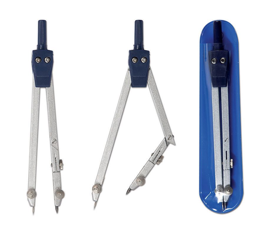 CONCORDE Kružítko kovové 13 cm s kloubem, plastové pouzdro