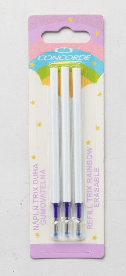 CONCORDE Náplň do gelového pera Trix Duha, gumovatelná - modrá