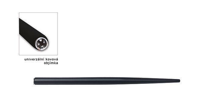CONCORDE Násadka lakovaná, dřevěná, 17 cm
