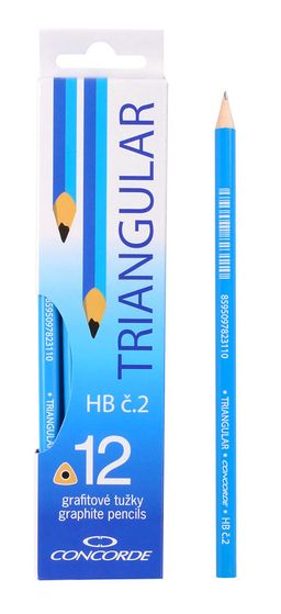 Obrázek produktu: CONCORDE Tužka grafitová č. 2 (HB) trojhranná - balení 12 ks