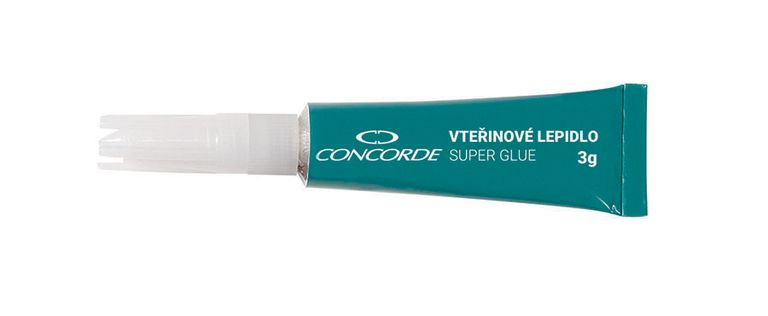 Vteřinové lepidlo CONCORDE, 3g, plato CONCORDE