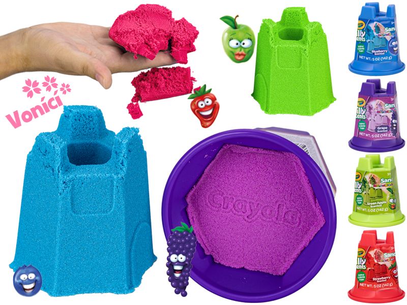 Crayola písek kinetický 142 g vonící, mix druhů