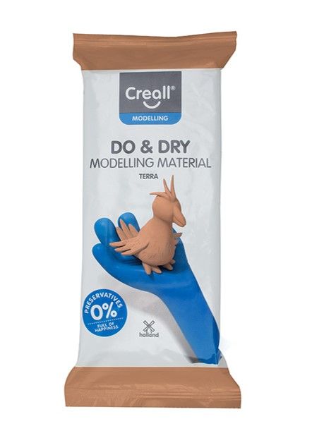 Levně Creall Samotvrdnoucí modelovací hmota DO&DRY - 1000 g, terakota