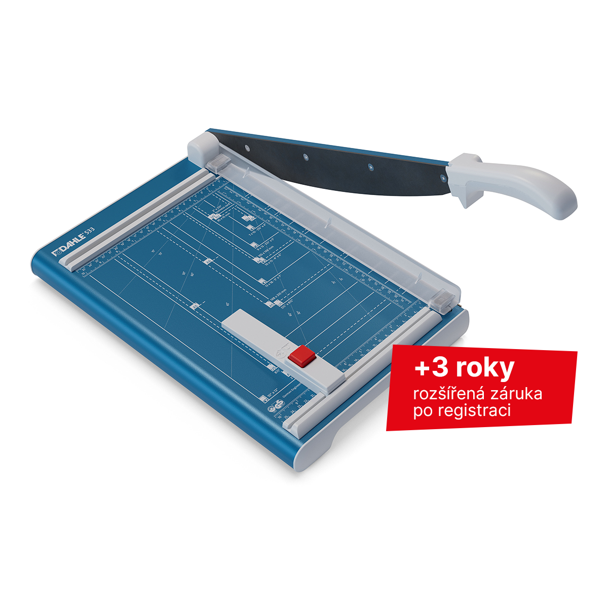 DAHLE 533 Páková řezačka A4, 340/1,5 mm