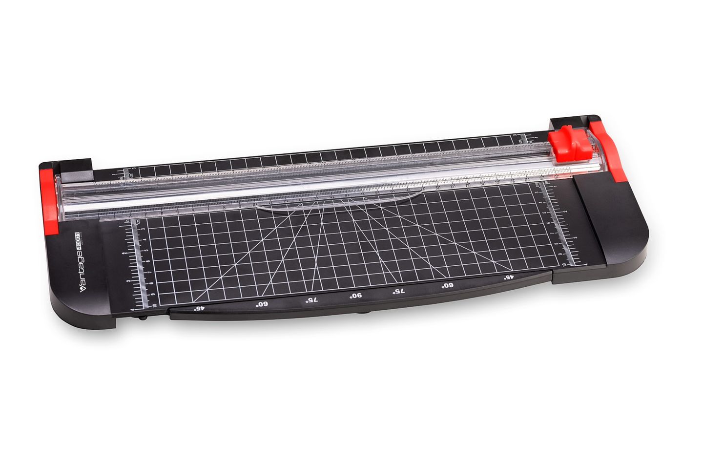 DAHLE Vantage Pravítko s V nožem a podložkou A4 - černé