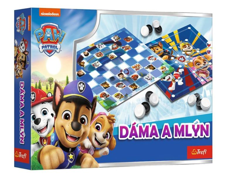 Levně Dáma a Mlýn Tlapková patrola/ Paw Patrol společenská hra