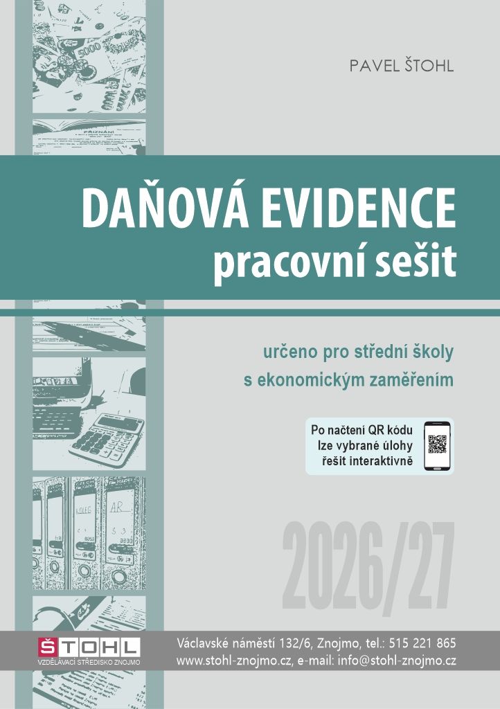 Daňová evidence 2026/2027 - pracovní sešit