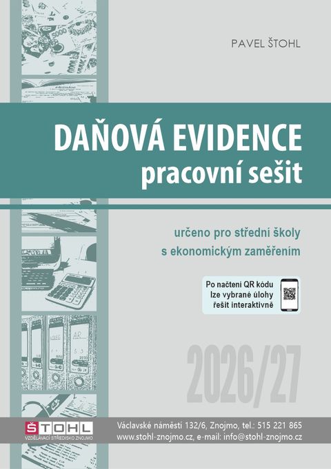 Obrázek produktu: Daňová evidence 2026/2027 - pracovní sešit