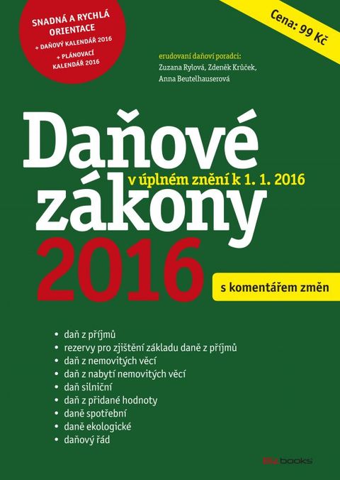 Obrázek produktu: Daňové zákony 2016