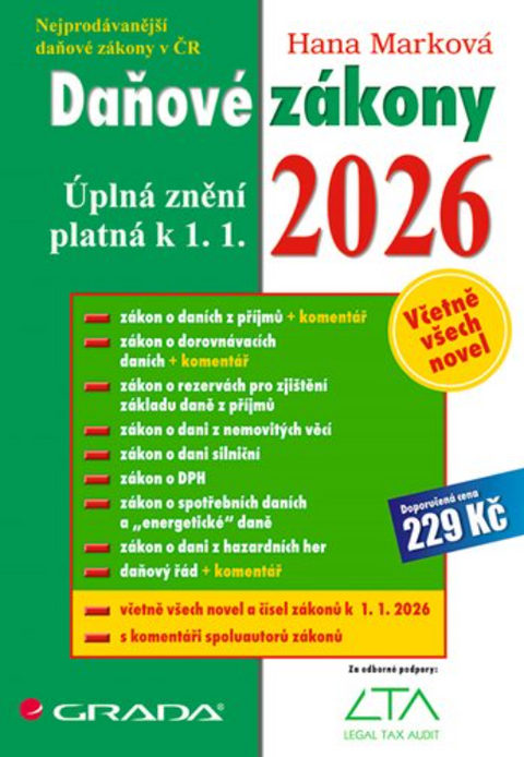 Obrázek produktu: Daňové zákony 2026 / úplná znění k 1. 1. 2026