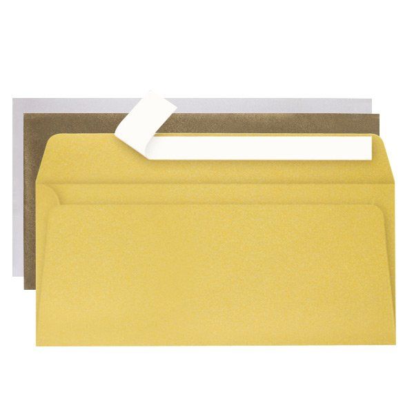 Dárková obálka Clairefontaine DL - zlatá, 1 ks