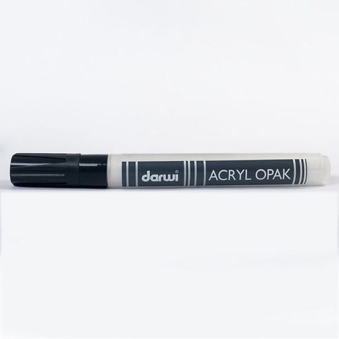 Obrázek produktu: DARWI Akrylová fixa - silná - 6 ml/3 mm - bílá krycí
