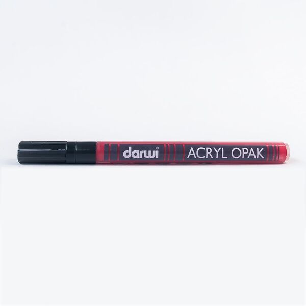 DARWI Akrylová fixa - tenká - 3 ml/1 mm - růmělková červená