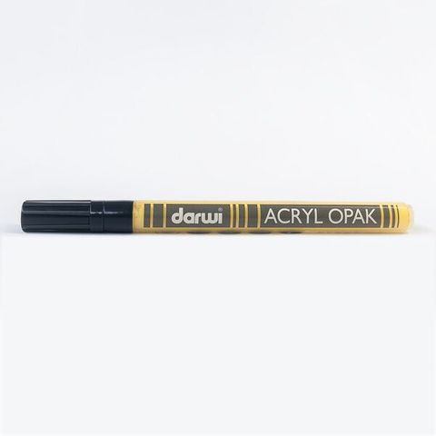 Obrázek produktu: DARWI Akrylová fixa - tenká - 3 ml/1 mm - tmavě žlutá