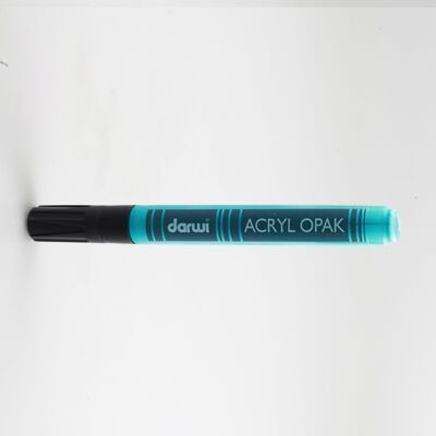 DARWI Akrylová fixa - tenká - 3 ml/1 mm - tyrkysová