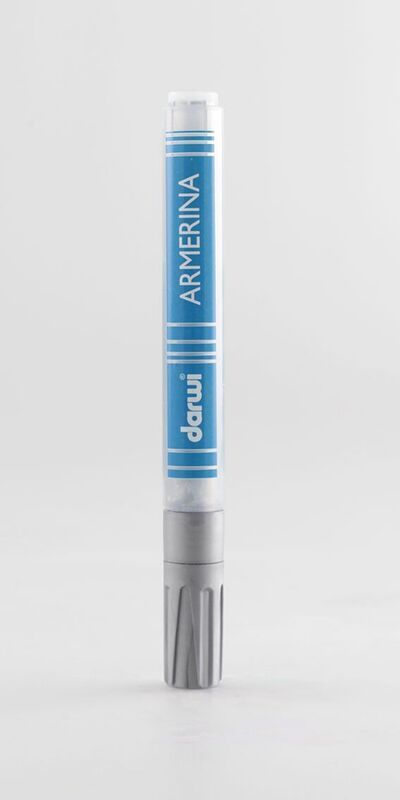 Obrázek produktu: DARWI ARMERINA fixa na porcelán bez vypalování 6 ml/2 mm - stříbrná