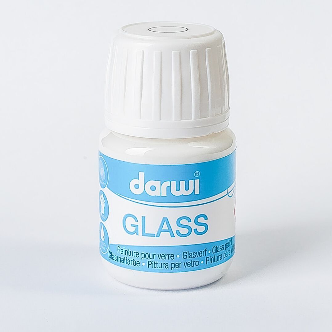 DARWI Vitrážová barva, 30 ml - bílá krycí