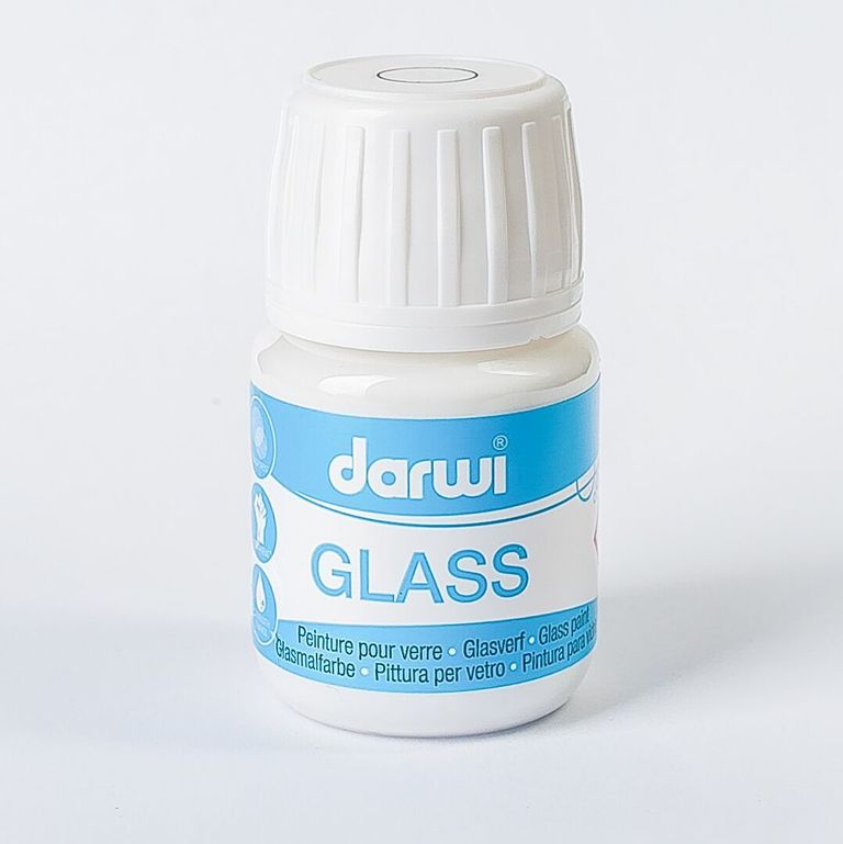 DARWI Vitrážová barva, 30 ml - bílá krycí