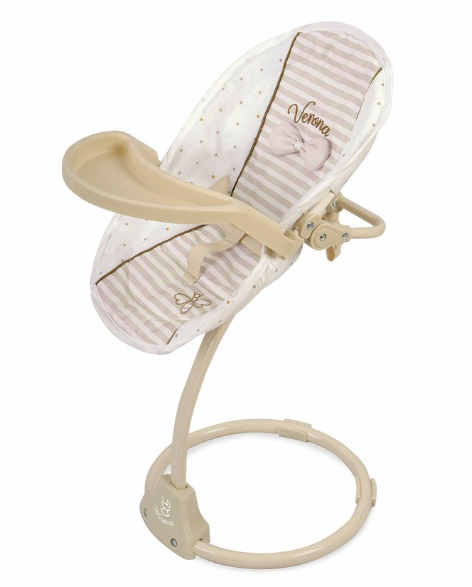 DeCuevas 51578 Multifunkční jídelní židlička a houpačka pro panenky 3 v 1 Verona