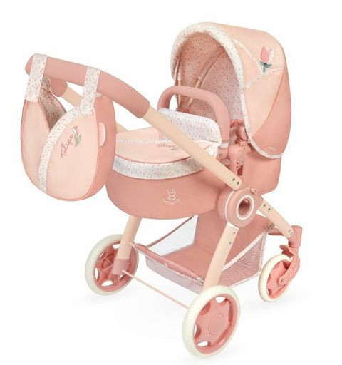 Obrázek produktu: DeCuevas 80574 Skládací kočárek pro panenky 3 v 1 s taškou Tulipe - 70 cm