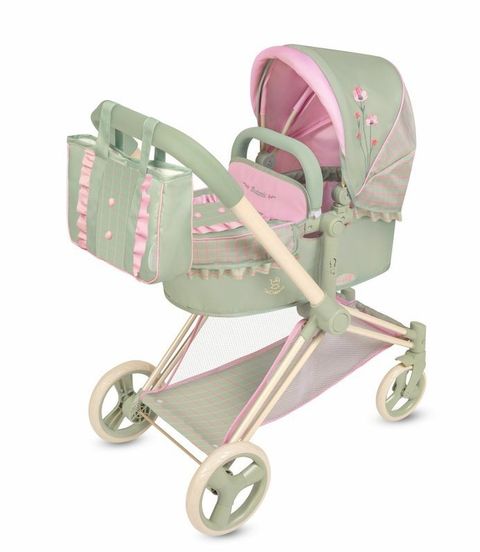 Obrázek produktu: DeCuevas 81768 Skládací kočárek pro panenky 3 v 1 s taškou Botanic 2026 – 73 cm