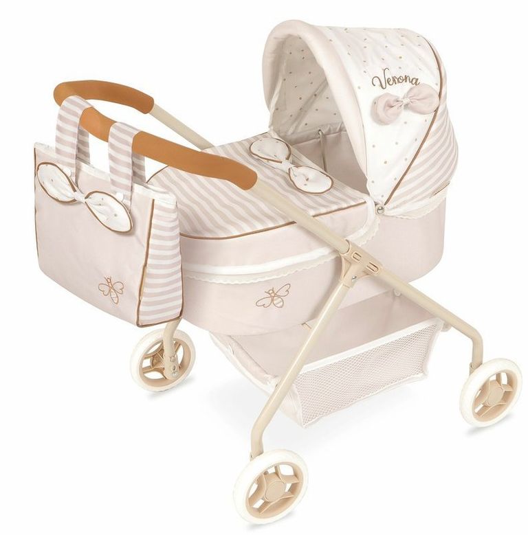 DeCuevas Můj první kočárek pro panenky s taškou Verona - 56 cm