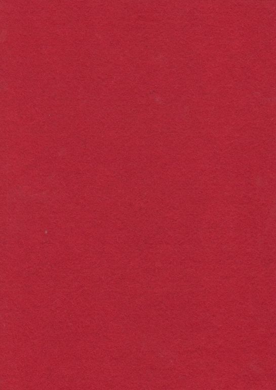 Dekorační filc A4 - červený (1 ks)