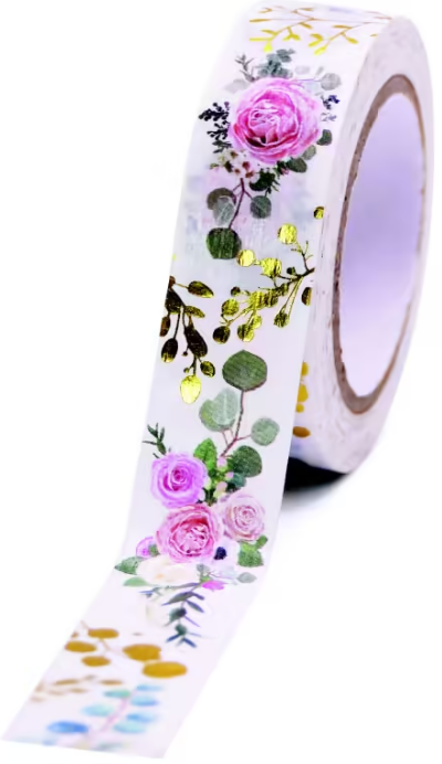 Levně Dekorační lepicí páska GG FT 933251 Wedding bouquet 10 m x 15 mm