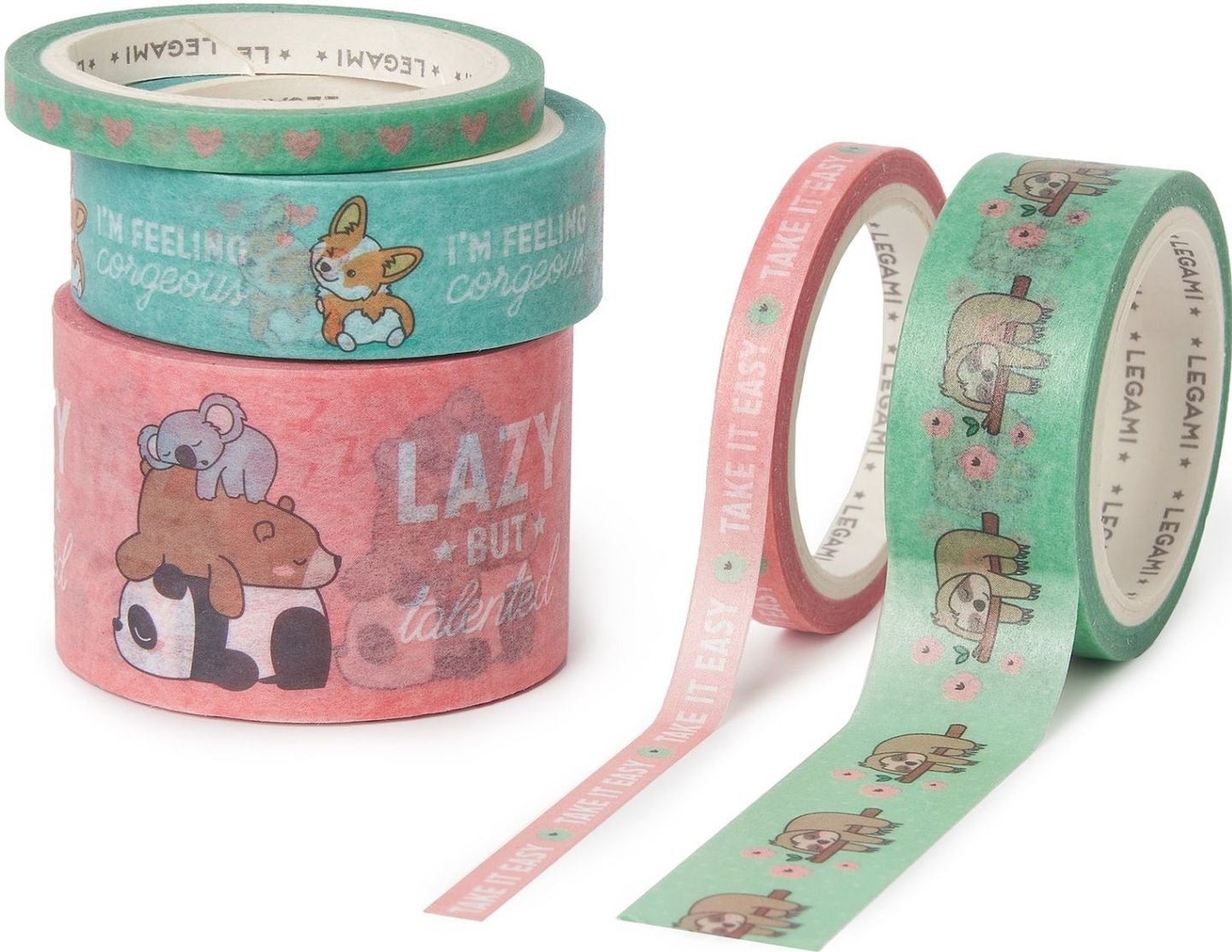 Dekorační páska Legami Tape By Tape 5 m - Cute animals