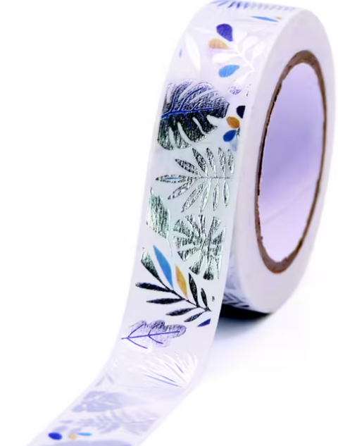 Obrázek produktu: Dekorační páska Silver vegetable 10 m x 15 mm