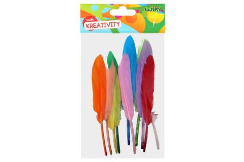 Obrázek produktu: Dekorační pírka 12-15 cm - 10 ks