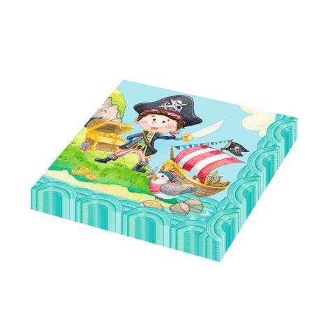 Obrázek produktu: Dekorační ubrousky 33 × 33 cm, 20 ks - Pirát