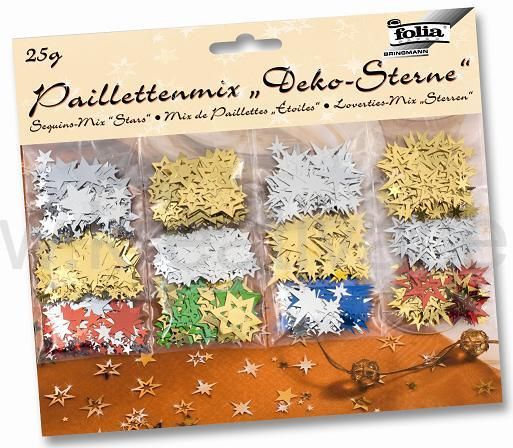 Dekorativní hvězdy mix , 25 g