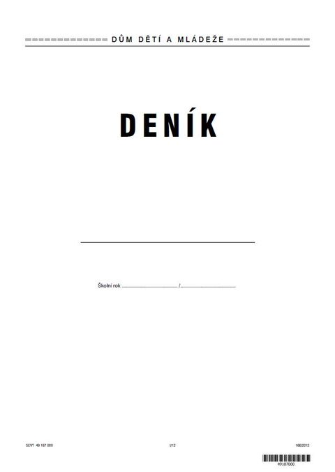 Obrázek produktu: Deník pro domy dětí a mládeže