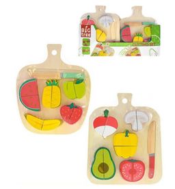 Obrázek produktu: Deska dřevěná s krájecím ovocem nebo zeleninou, mix