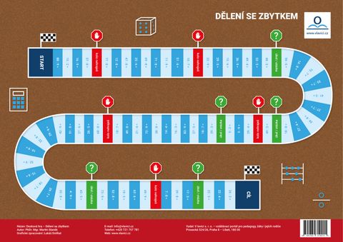 Obrázek produktu: Desková didaktická hra - Dělení se zbytkem