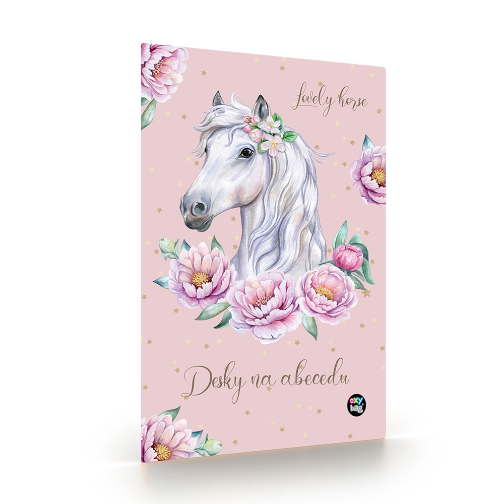 Desky na abecedu - Kůň romantic