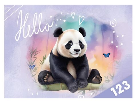 Obrázek produktu: Desky na číslice - Panda