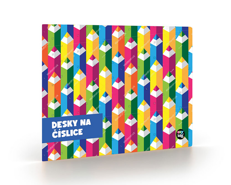 OXYBAG Desky na číslice Pastelky