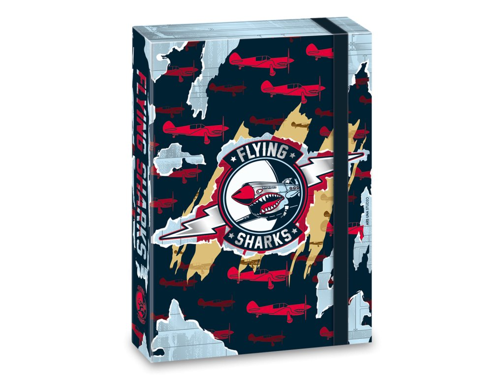 Desky na sešity A4 Ars Una - Flying Sharks